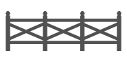 crossbuck-fence-icon